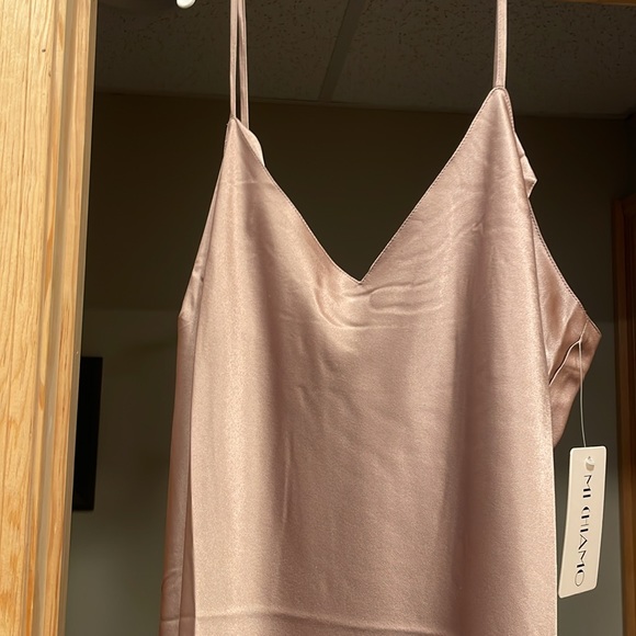 100% silk mauve dress size 2 NWT slip dress - Picture 6 of 6